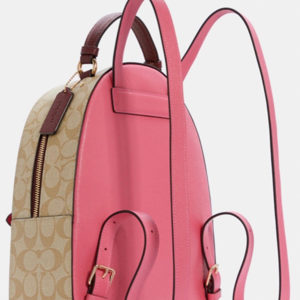 Coach Jordyn Signature Confetti Mango Backpack - Picture 4 of 5